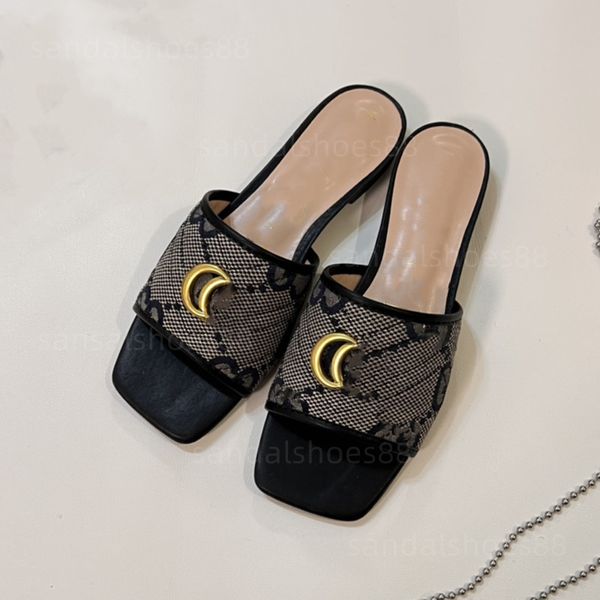 Sandallar ünlü tasarımcı kadınlar sandles sandale düz yaz sandalet slaytlar deri slaytlar denim işlemeli flip flop sandalet terlik tasarımcı ayakkabılar