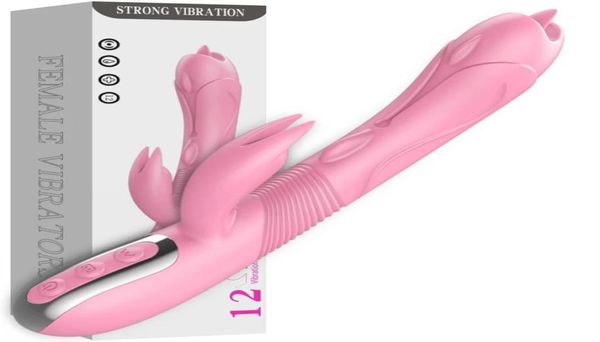 Интеллектуальная отопление AV Magic Wand Gspot Rabbit Lonage Vibrator Sex Toys для женщины -влагалища стимулятор стимулятора для женщин 3023881