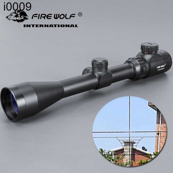 EG originale EG 3-9x40 Ambito da caccia Retdoor Reticolo Ottica Sniper Deer Cavo Tattico Scopi Tactical Fulescope Capone Scope