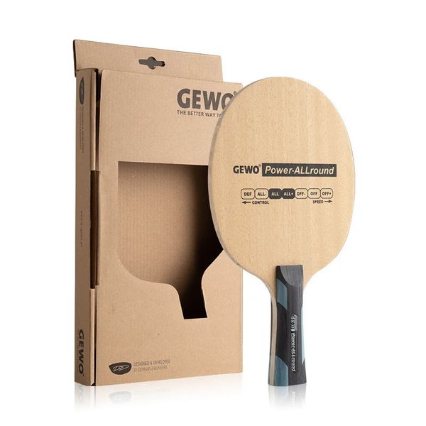 Original Gewo Power Allround Table Tennis Blade Racket 5 Ply Wood Control Spin Bilanciate Ping Pong Bat Paddle 240419