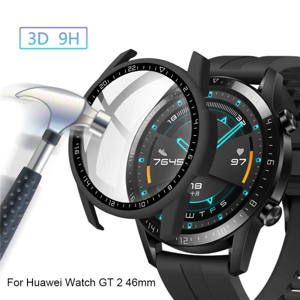 Orologi Custodia protettiva per scala di quadrante di qualità per Huawei Watch GT 2 46 mm PC SCHETO TECCHIO SCHERMI SMART Smart Watch Accessori