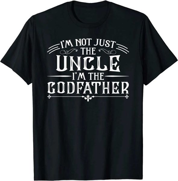 Erkek Tişörtler IM Amca değilim Ben Vaftiz Babası Komik T-Shirt Pamuk Tasarım Üstler TS En Yeni Erkek Tişört Moda T240425