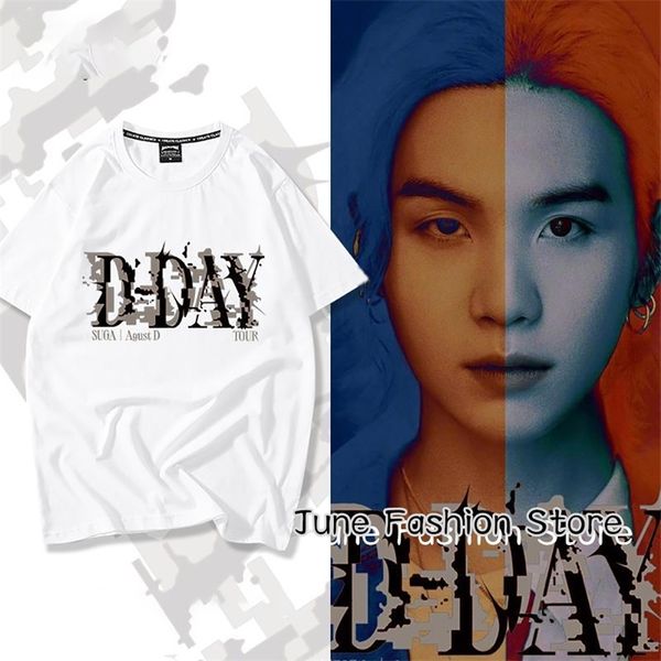 KPOP SUGA AGUST D DDAY TSHIRT Summer Women Women Cotton Abbigliamento Fashi