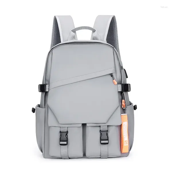 Backpack Multifunction Big Capacidade Homens Mulheres Bag Fashion Travel Charging USB Charging 15,6 polegadas Laptop unissex impermeável