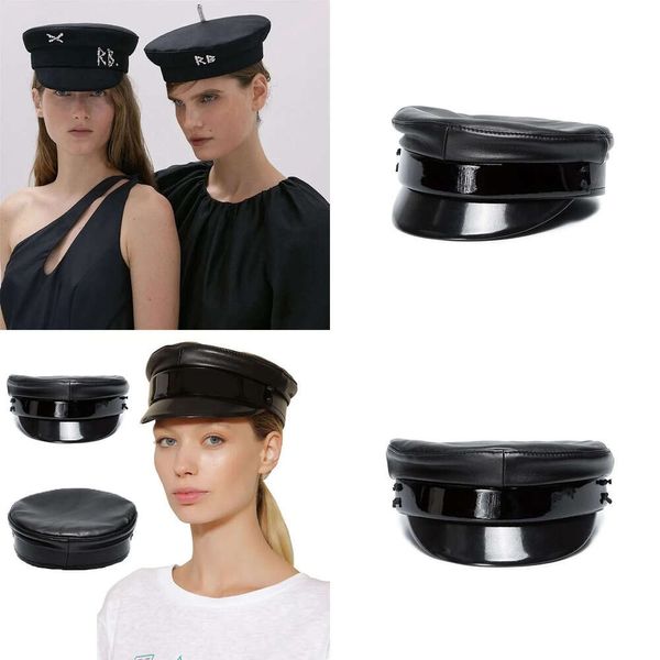 Marka Beretleri Koleksiyon Yün Soy Caps Kadın Şapkaları Düz ​​Militray Caps Baker Boy Hat ile 221024223K Orijinal Kalite