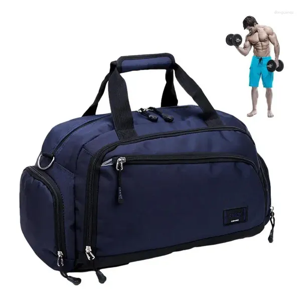 Bolsa de exercícios de sacolas ao ar livre para viajar à prova d'água durante a noite grande portadora de vela de semana de ginástica Mulheres e homens de boxe Estrada de treinamento