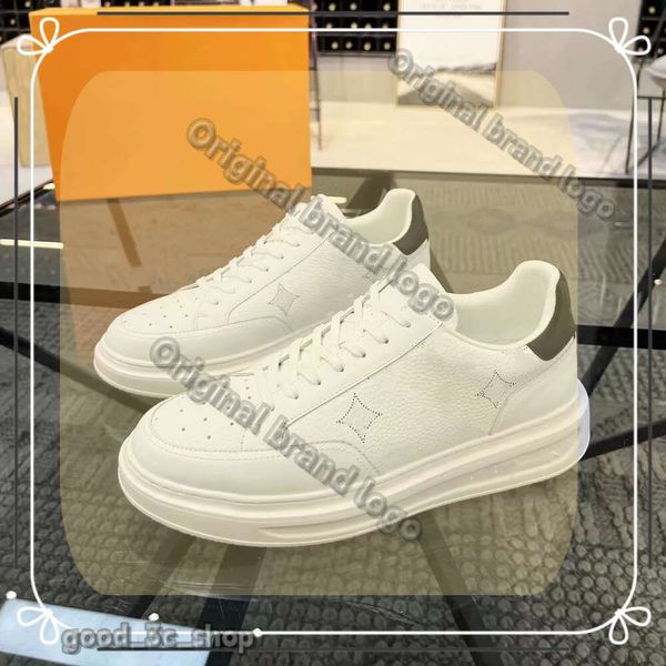 Louies Vuttion Beverly Lvse Designer Viton Hills Mens Scarpe Sport Sneaker White Sneaker Sneaker Sneaker Leathers Leathers Low Top Lace Up Platform Train 939