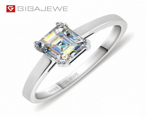 Gigajewe EF cor 55mm prateado 925 tailandês prata anel de moissanite jóia diamante mulher namorada presente gmsr0313199437