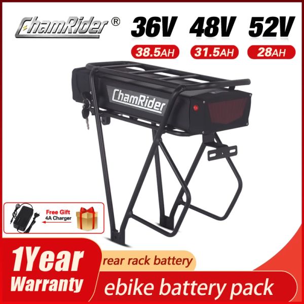 Parti di batteria Lion Lion per biciclette, vettore a rastrelliere, tronco, bici elettrica, 48 V, 20AH, 36V, 52V