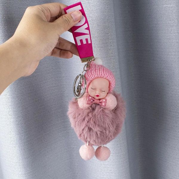 Tornari plugne unica unica adorabile venditore di keyring in sacca di domanda fascino alla moda netta rossa bambola per dormire