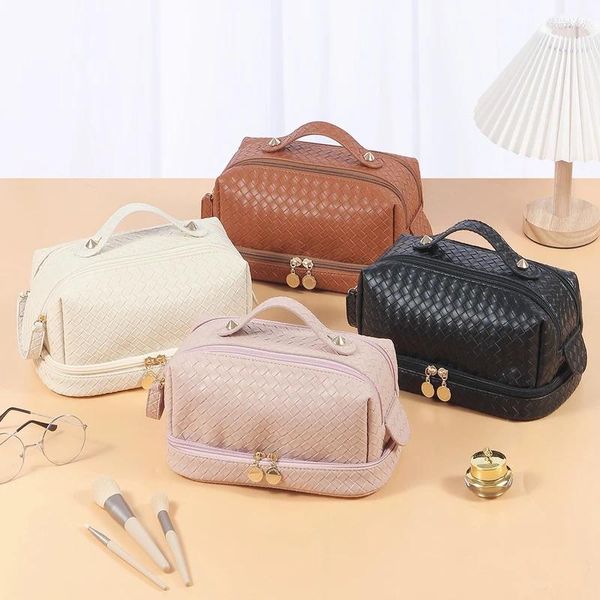 Bolsas de armazenamento Moda Cosmética Organizador Pouca Multifuncional Propertício de Banheiro de Banheiro Pacote Pacote de Maquiagem