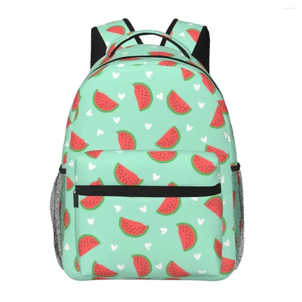 Schulbeutel Wassermelon 3D -Drucktasche Set für Teenager Girls Primary Kids Backpack Book Kinder Büchertasche Satchel Satchel