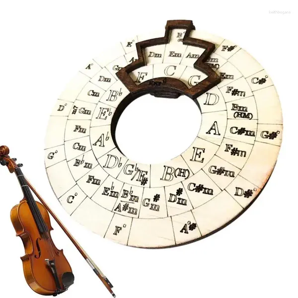 Figuras decorativas Circular da roda do quinto violão Ferramentas de música e exploração de ferramentas de música de madeira deve ter ferramenta