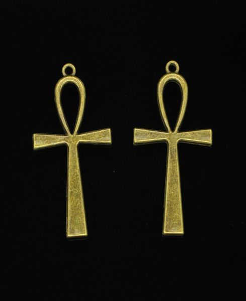 29 pezzi in lega di zinco Ciondoli antichi bronzo bronzo antico ankh symbol wintim per i gioielli che producono pendenti fatti a mano fai -da -te 52*28mm2611776