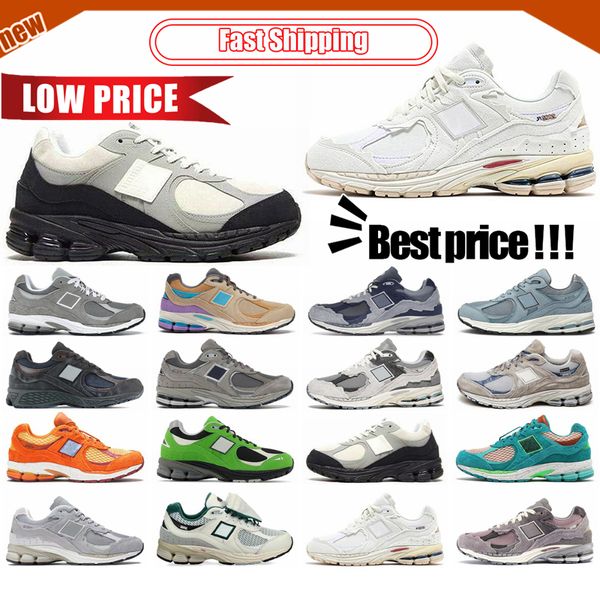 Nuove scarpe designer casual 2002s uomini da uomo sneaker marine beige green forcher da uomo da donna sport sports running allenatore morbido di alta qualità 2024