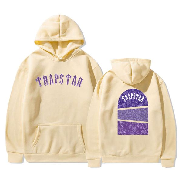 Lettera di Trendy Trapstar Stampare uomini S e donne con cappuccio sciolto maglione caldo maglione