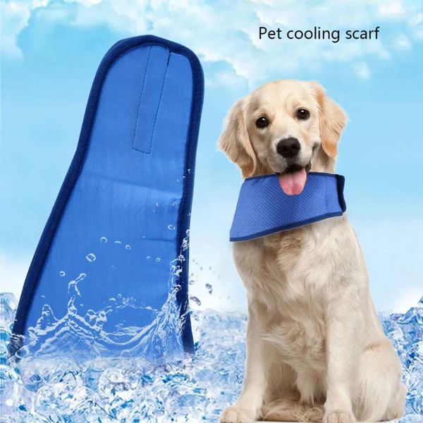 Abbigliamento per cani Pet Summer Correding Cool Ice Borse Collar comodo forniture per risalte di calore regolabili