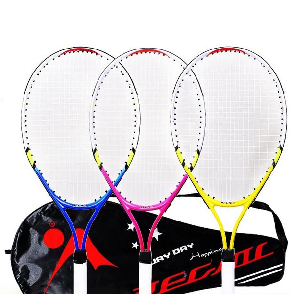Raccolto da tennis speciale per adolescenti in lega di alluminio da 23 pollici in lega di nylon filo di allenamento per bambini 240411