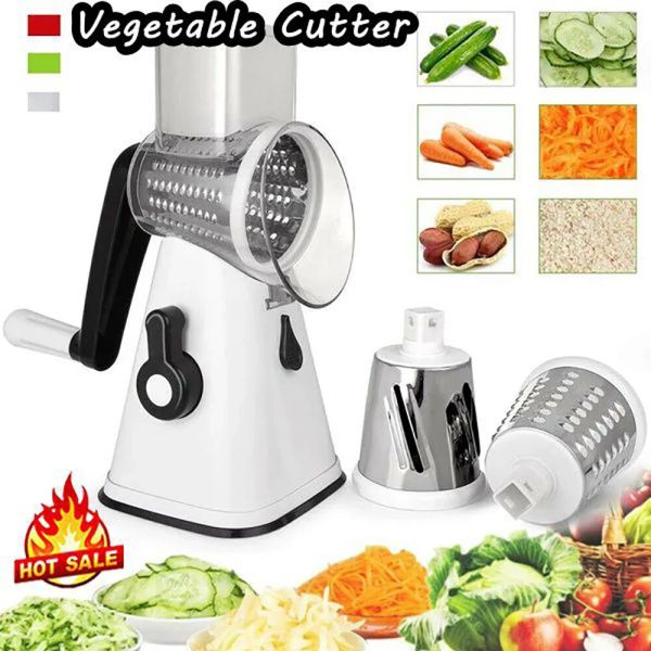 Ferramentas Slicer de legumes Mandolina rotativa Cuttador de frutas de frutas Slicer Shredder Chopper Rcreawing Processador de alimentos Gadget de cozinha