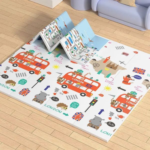 200x180x1cm xpe Baby Play Spee Mats Clapting Mat Double Surface Baby Carpet Rug Разработка коврика для детского пола для детских животных спортзал 240416