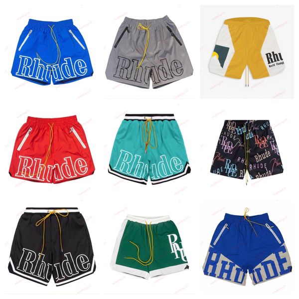 Shorts for Women Trendy Summer Limited Rhude Shorts Schwimmen Kurzer Designer -Druckbuch