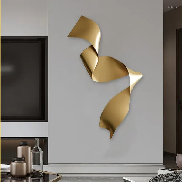 Dekorative Figuren Italienische minimalistische Wanddekoration Wohnzimmer Hanges Anhänger leichter Luxus kreativer Schmiedeeisenkunst