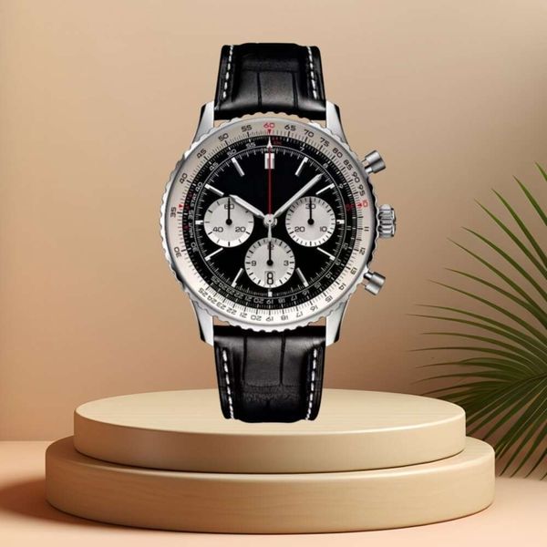 2024 neuer mechanischer Uhren Designer Uhr Top AAA B01 B20 NAVITIMER Chronograph Quarz Bewegung Stahl Limited Blue Dial 50 -jähriges Jubiläum Sapphire Luxury Watch 40mm