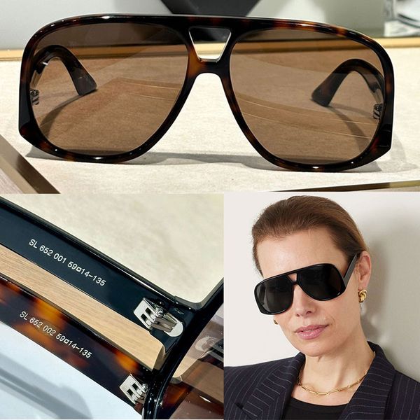 Lady SL 652 Solace Sunglasses Классические низкооборудованные храмы дизайн солнцезащитные очки женские дизайнерские нейлоновые линзы очки