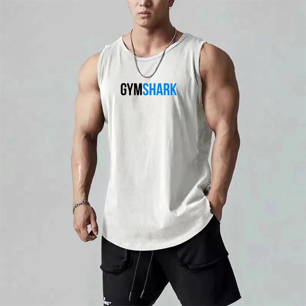 Men Gym Fitness Vest Sommer atmungsaktivem schneller ärmelloser T -Shirt Fitness Basketball Sportswear Tanktops Herren Kleidung Singlets 240410
