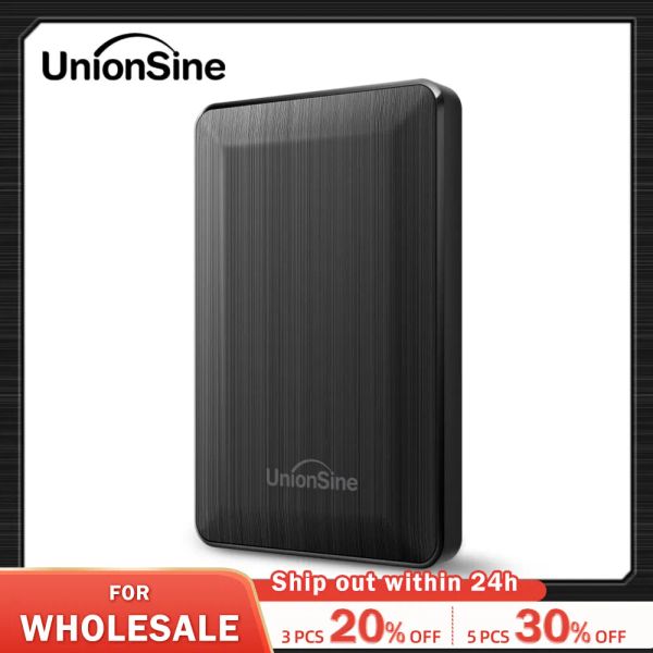 Drives UnionSine HDD 2,5 polegadas disco rígido externo portátil 250 GB 320 GB 500 GB 1TB USB3.0 Storage Compatível para PC Mac Desktop MacBook