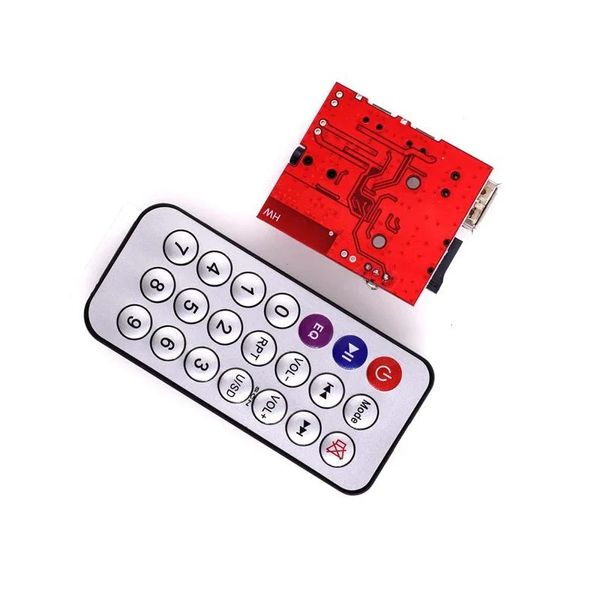 New Car Bluetooth 4.1 MP3 WAV Decoding Board 3W Lautsprecherverstärker Audioempfänger Modul Support USB/TF/U-Disk/IR-Fernbedienung für Auto