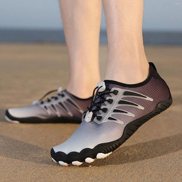 Sapatos casuais homens esportes tênis de praia ao ar livre rastreamento de rastreamento de verão vulcanizado Padrão de secagem rápida calçados não deslizantes zapatillas