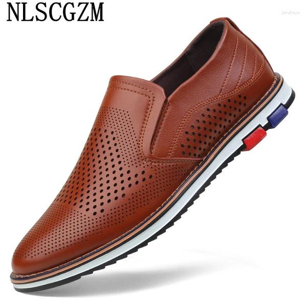 Scarpe casual Oxford traspirante per uomini moca