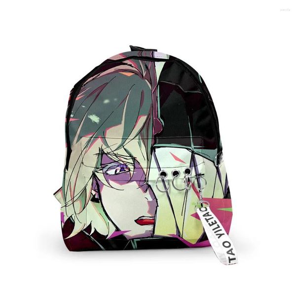 Backpack Hip Hop Promare School Borse Boys/Girls Cute Small 3D stampato in 3D Oxford Waterproof Chain Notebook Backpacks