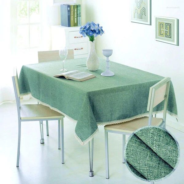 Masa Bezi A129Solid Renkli Masa Decloth_tableCloth kumaş masa örtüsü kapak düz modern basit kahve