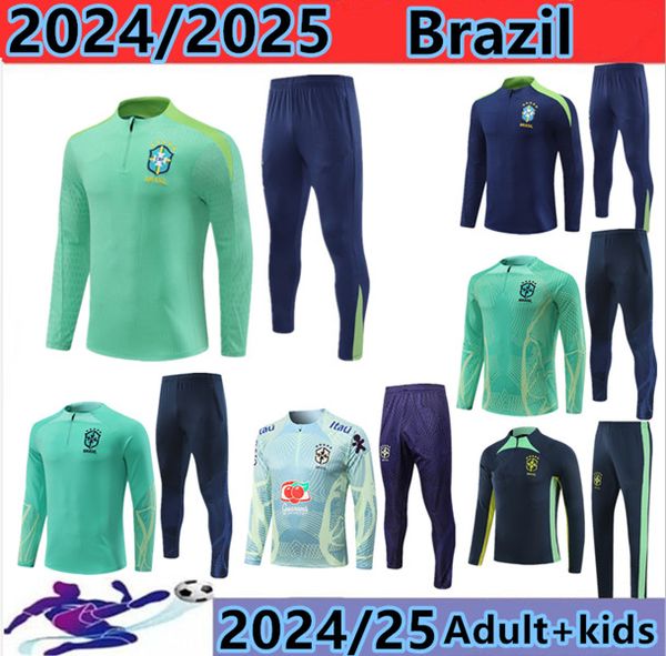 2024 2025 Maglie da calcio della tuta brasiliana G.Jesus Coutinho Brasil Camiseta de futbol Richarlison 24 25 Brasile Shirt da calcio MAILLOT KIT KIT ALLEGNI