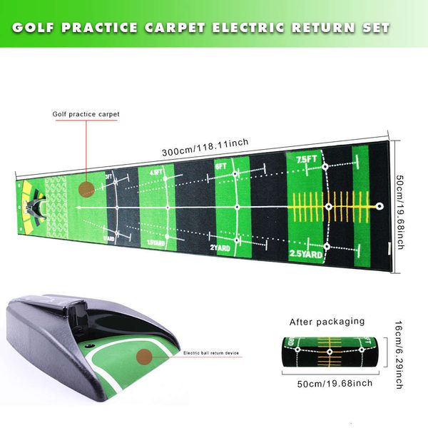 Tapete de golfe Indoor e externo Mat de coleta de prática