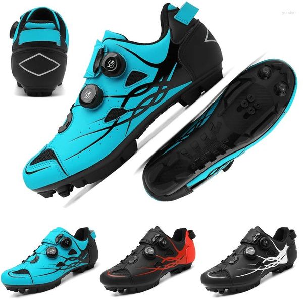 Sapatos de ciclismo Mountain Bike Professional Outdoor para homens N Material de nylon Mesh respirável Ciclo de Ultra Fiber