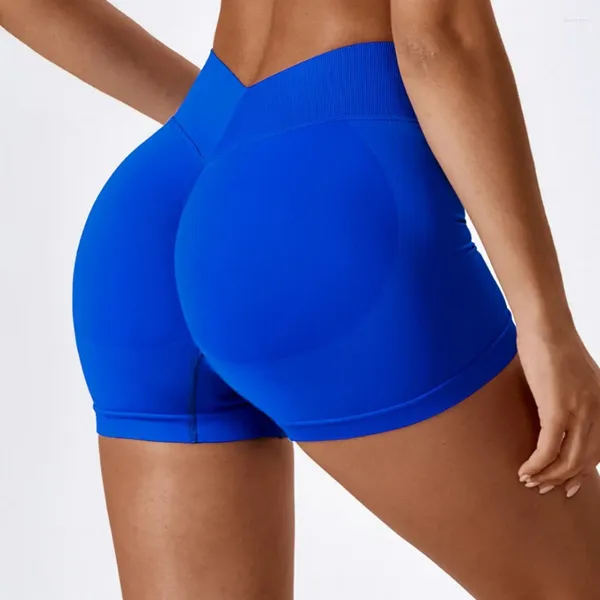 Aktive Shorts 2024 Sommer Nylon Fitness Push Hip Running Women Hohe Taille enge elastische, schnelle trocknende Yoga Pilates
