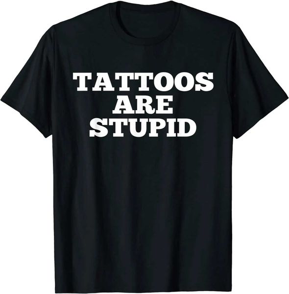 Herren-T-Shirts Tattoos sind pid lustige sarkastische Tattoo T-Shirt Geschenk Rife Male T-Shirt Wattestäbchen Hemden Customized t240425