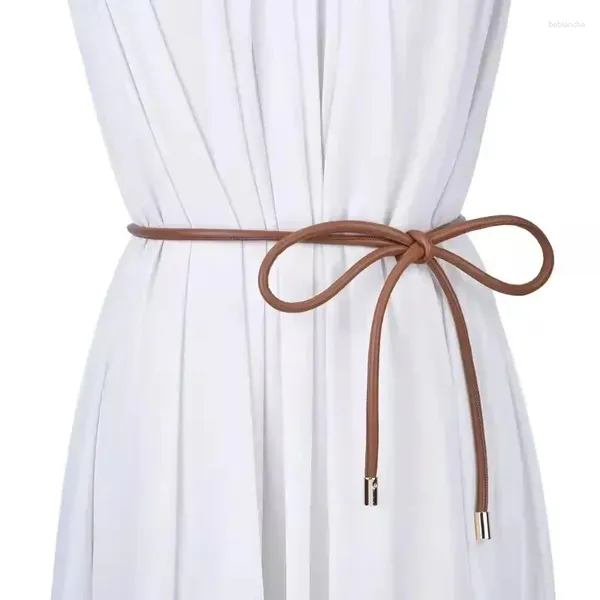 Cintos da cintura Belt Belt Decoração simples gravata com vestido Cantura longa corda atada Retro Versátil vestidos cadeia de cordas