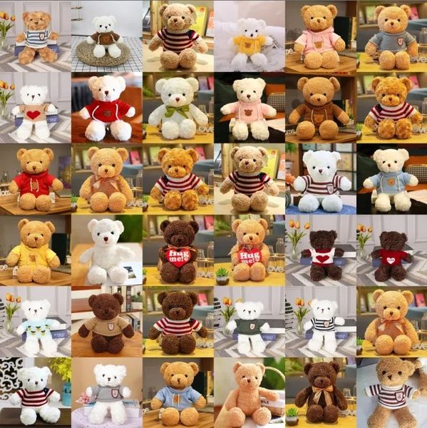 30 cm Liebe Pullover Teddy Bear Plüschspielzeug weich gefüllt Plushie Kissen Kawaii Kinder Geburtstag Geschenkdekoration