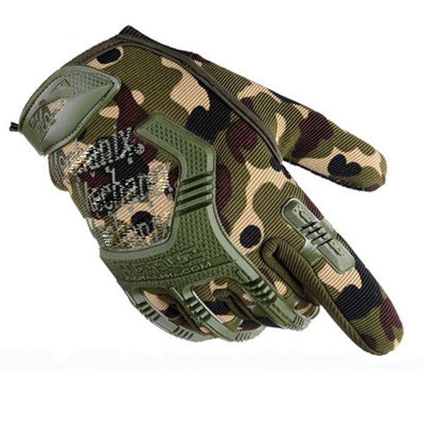 Наружные тактические перчатки тактические жесткие кустарнины для получаточных перчаток Мужские боевые охота на стрельбу из антискидной тренировки фитнес -перчатка 240424