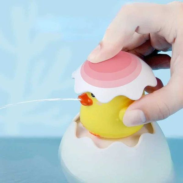 Brinquedos de banho de bebê Toy Bathing Toy Kids Kids Cute Pato pinguim ovo de ovo Spray Sprakler Banheiro Sprinkling Chuveiro Brinquedos de água para crianças Presente