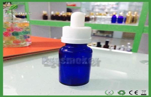 800pcs FedEx Blue Glass Dropper Bottles 30ml con berretto nera a prova di bambino e bottiglie liquide in vetro bottiglia ejuice vuota1717583