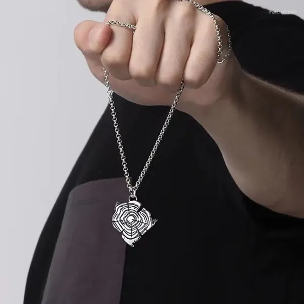 Подвески винтажные кольцо кольца подвесное ожерелье для мужчин ювелирные изделия S925 Chain Bead Choker Accessories