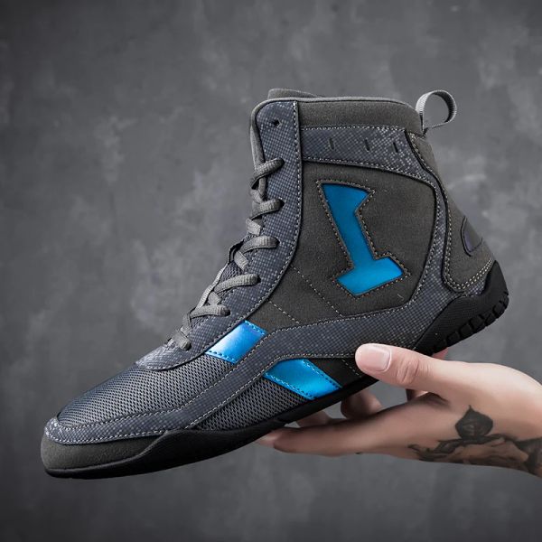 Stivali 2022 Vendita calda uomini e donne stivali boxe scarpe da wrestling per coppie scarpe da allenamento di boxe professionista marca da combattimento boots boy