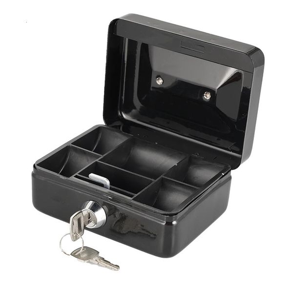 Proteable Key Safe Box Taste Locker Mini Stahl Higgy Bank Sicherheitsbox Aufbewahrung Hidden Money Coin Cash Schmuck mit Schublade Carry Box 240422