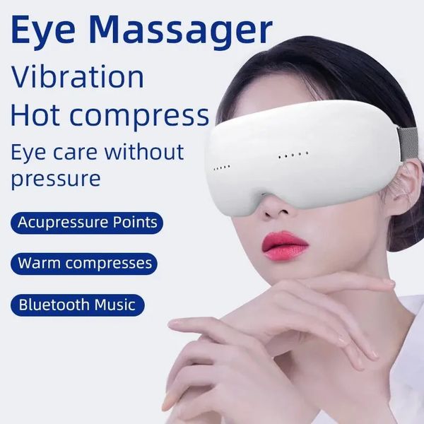 10d Smart Airbag Vibration Eye Massager Compress Bluetooth Music Eye Massage Glasses Cuidado com Cuidado com Cuidados de Cuidado da Fadiga da fadiga 240424