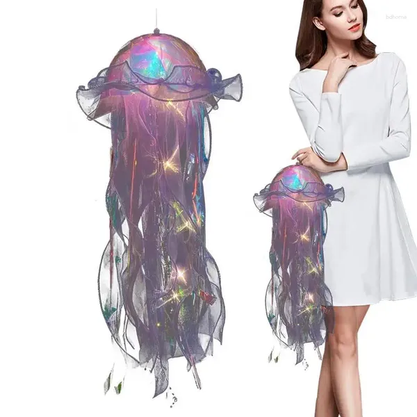 Украшение вечеринки Красивая лампа медузы цветочные девушки комната атмосфера спальня ночь дома